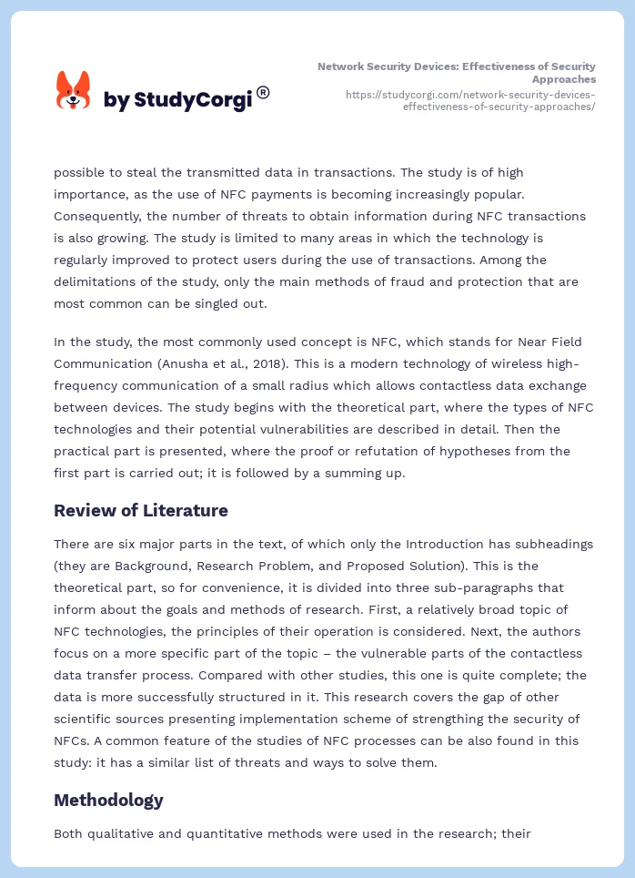 Network Security Devices: Effectiveness of Security Approaches. Page 2