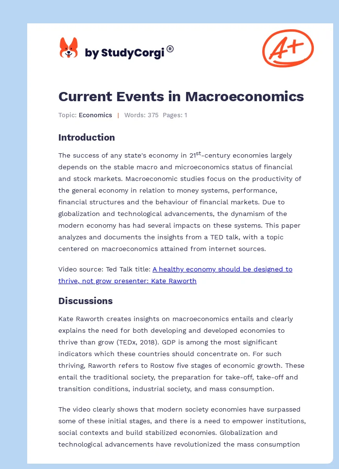 macroeconomics examples