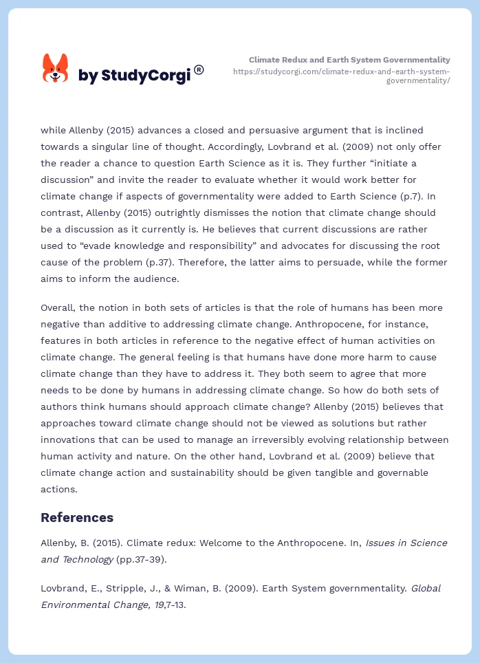 Climate Redux and Earth System Governmentality. Page 2