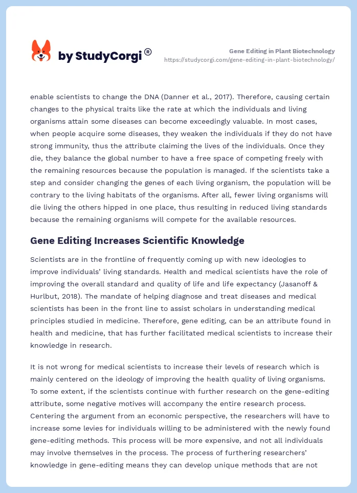 Gene Editing in Plant Biotechnology. Page 2