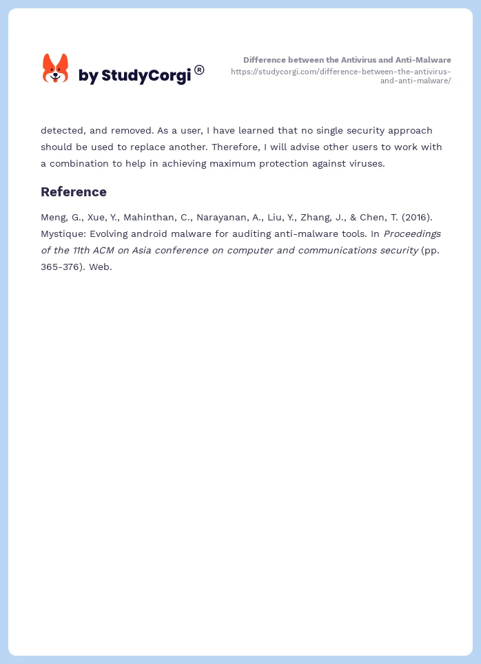 Difference between the Antivirus and Anti-Malware. Page 2