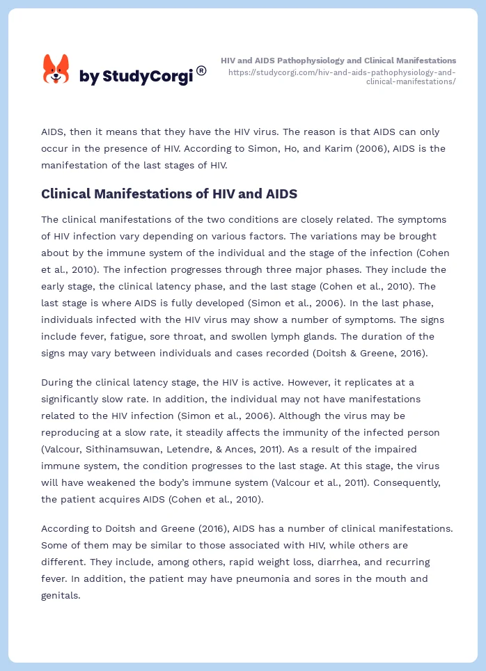 HIV and AIDS Pathophysiology and Clinical Manifestations. Page 2