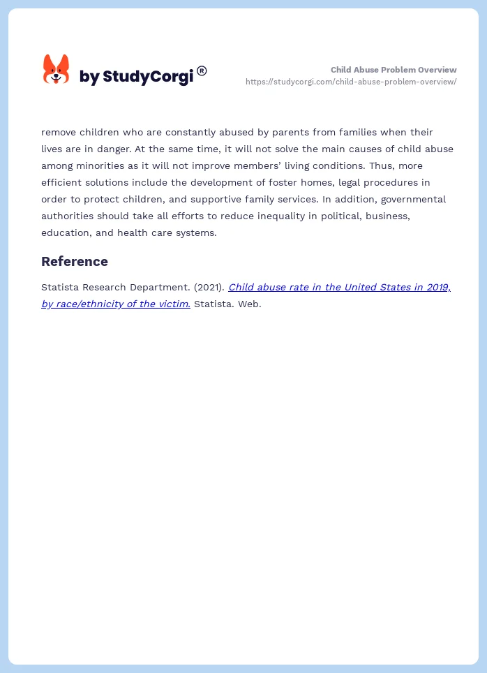 Child Abuse Problem Overview. Page 2