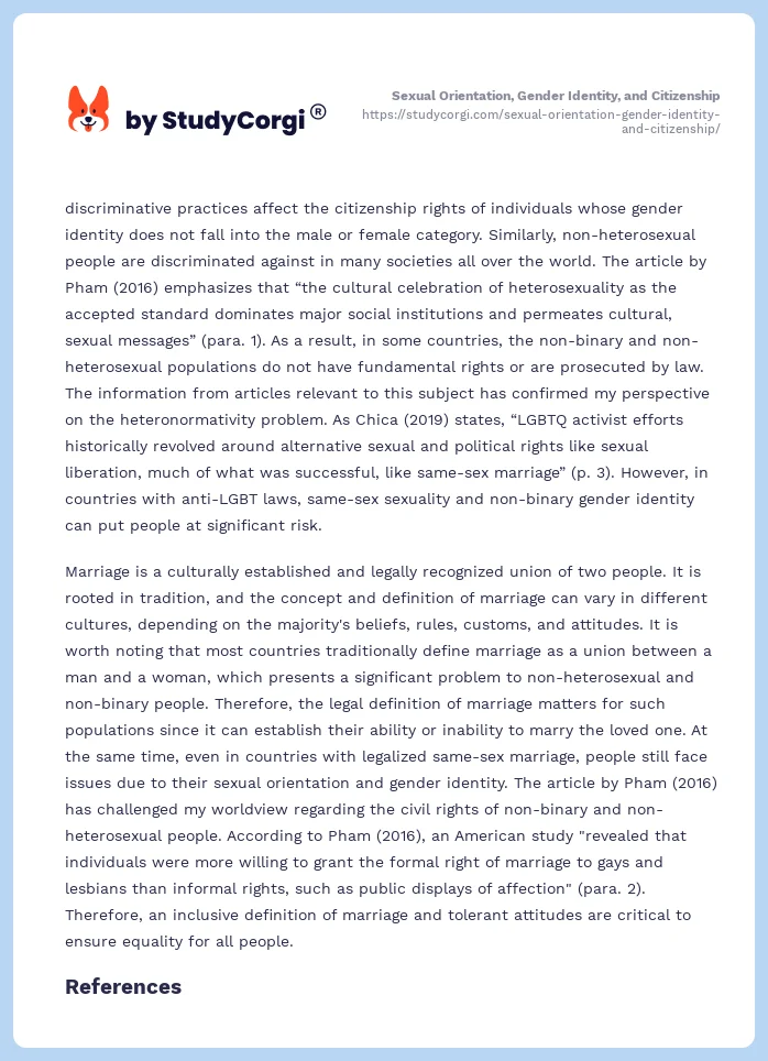 Sexual Orientation, Gender Identity, and Citizenship. Page 2