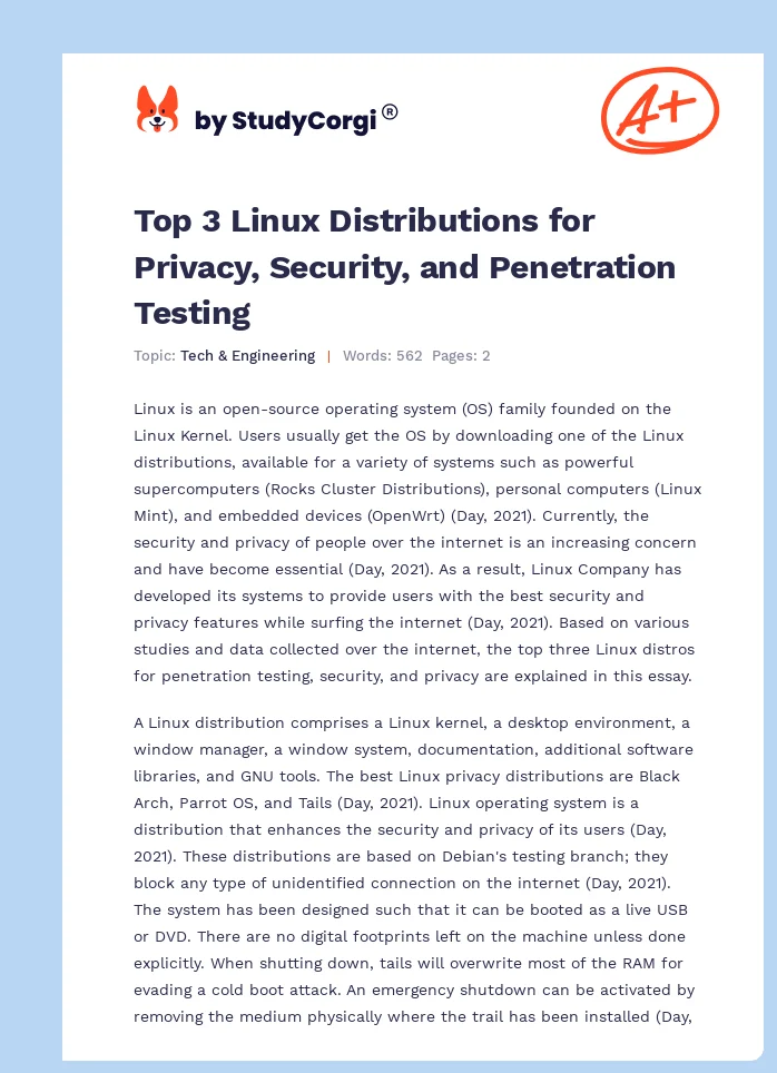 Top 3 Linux Distributions for Privacy, Security, and Penetration Testing. Page 1