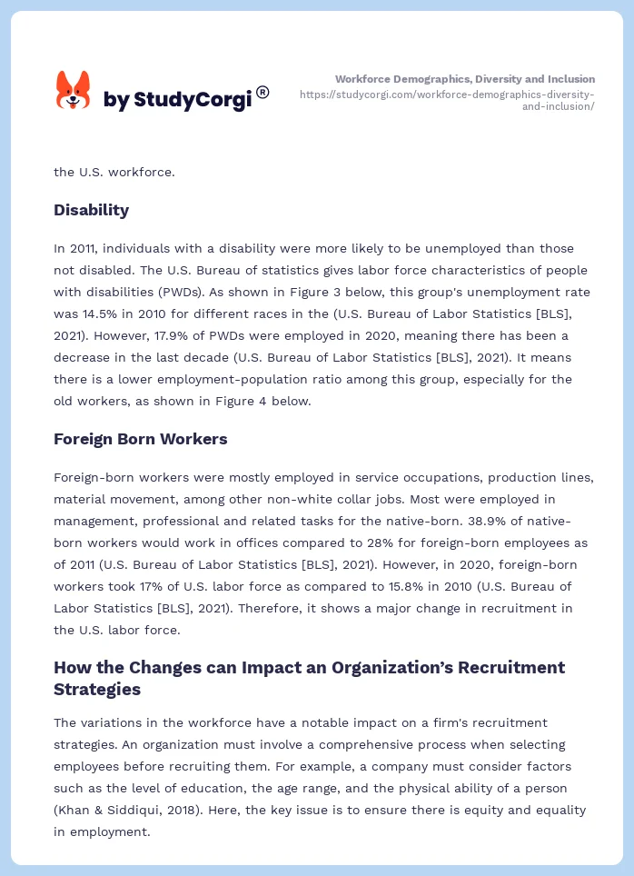 Workforce Demographics, Diversity and Inclusion. Page 2