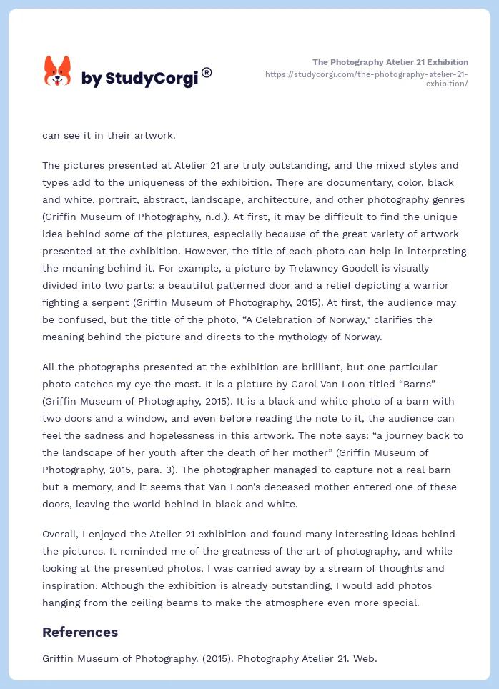 The Photography Atelier 21 Exhibition. Page 2