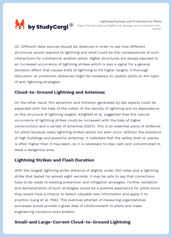Lightning Damage and Protection for Pilots. Page 2