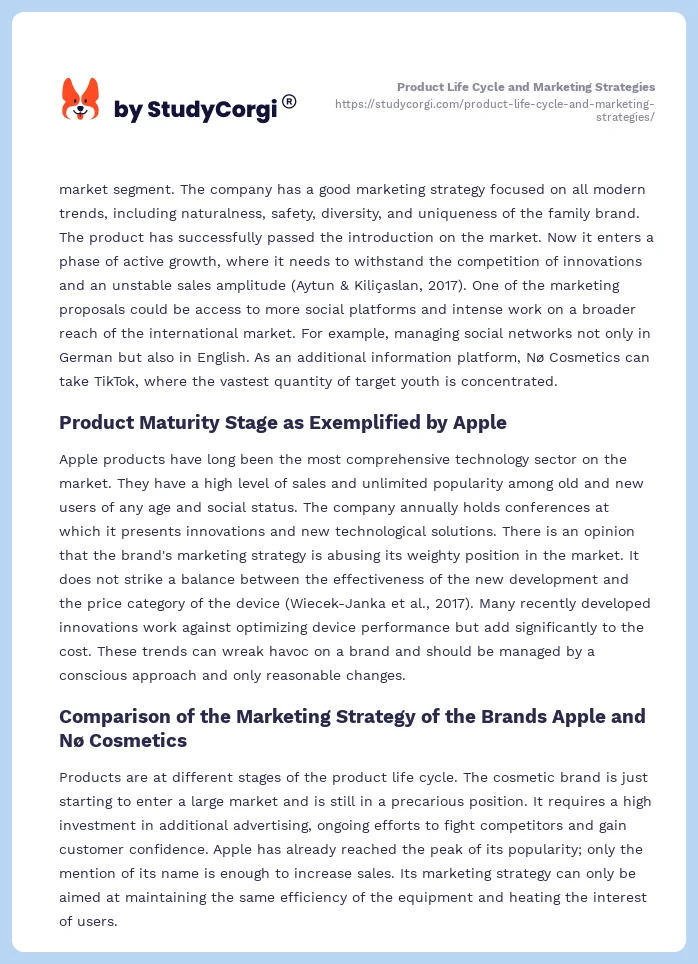 Product Life Cycle and Marketing Strategies. Page 2
