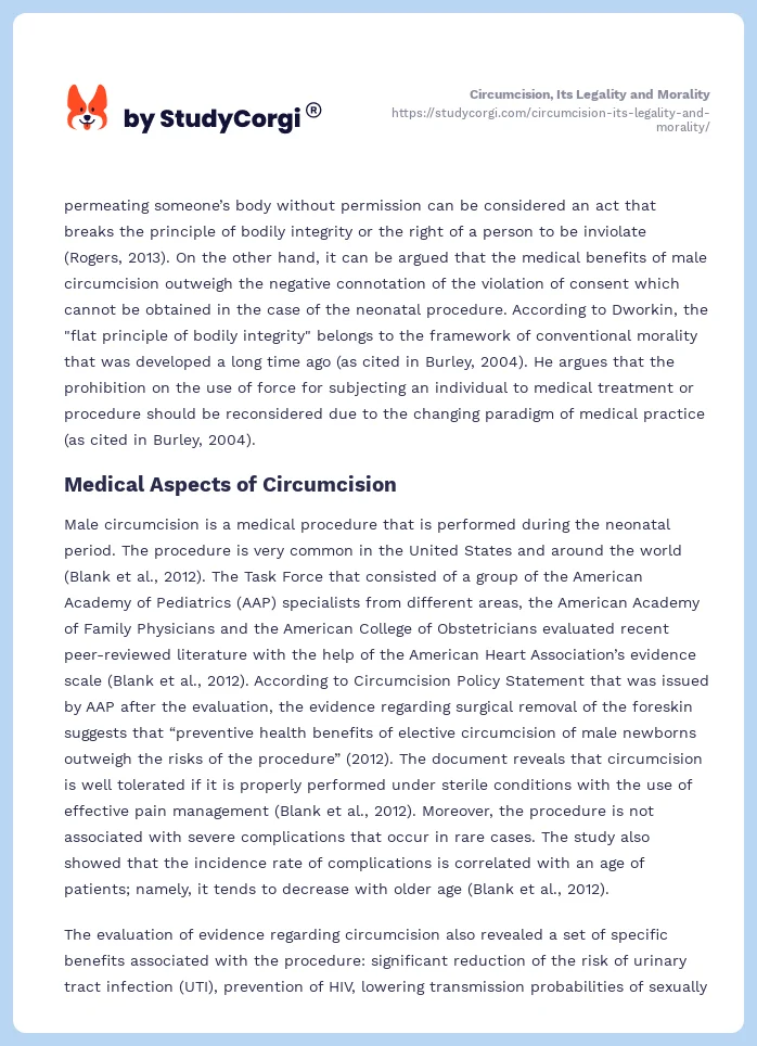 Circumcision, Its Legality and Morality. Page 2