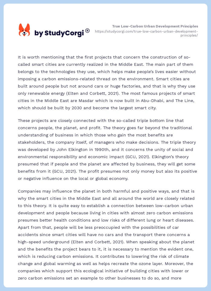 True Low-Carbon Urban Development Principles. Page 2