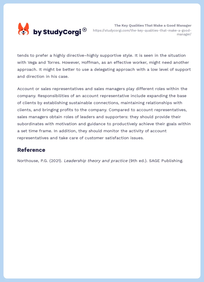 The Key Qualities That Make a Good Manager. Page 2