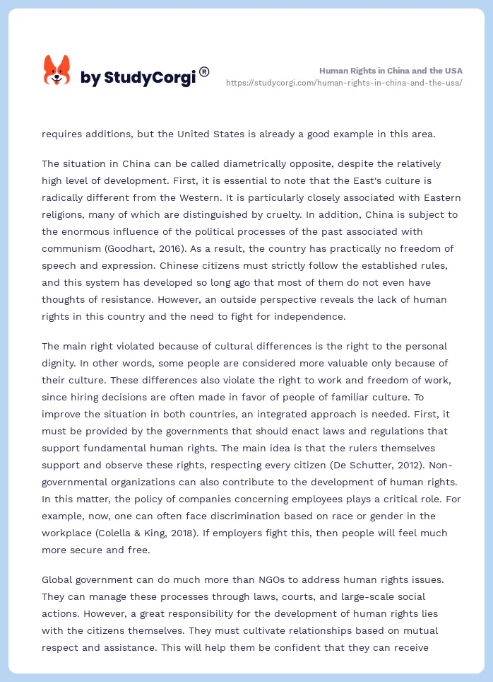 Human Rights in China and the USA. Page 2