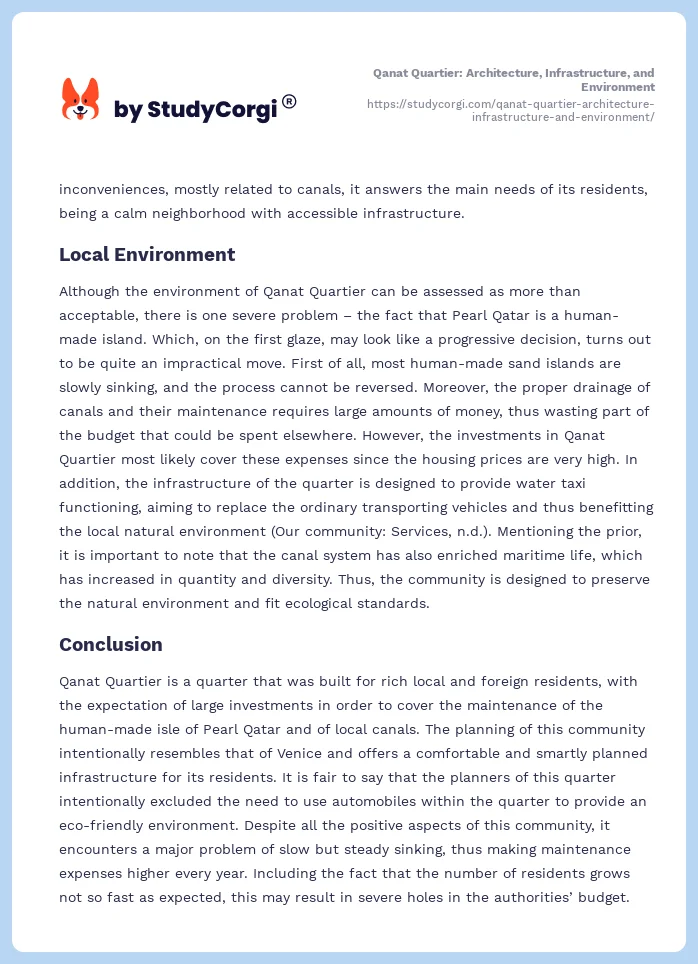 Qanat Quartier: Architecture, Infrastructure, and Environment. Page 2