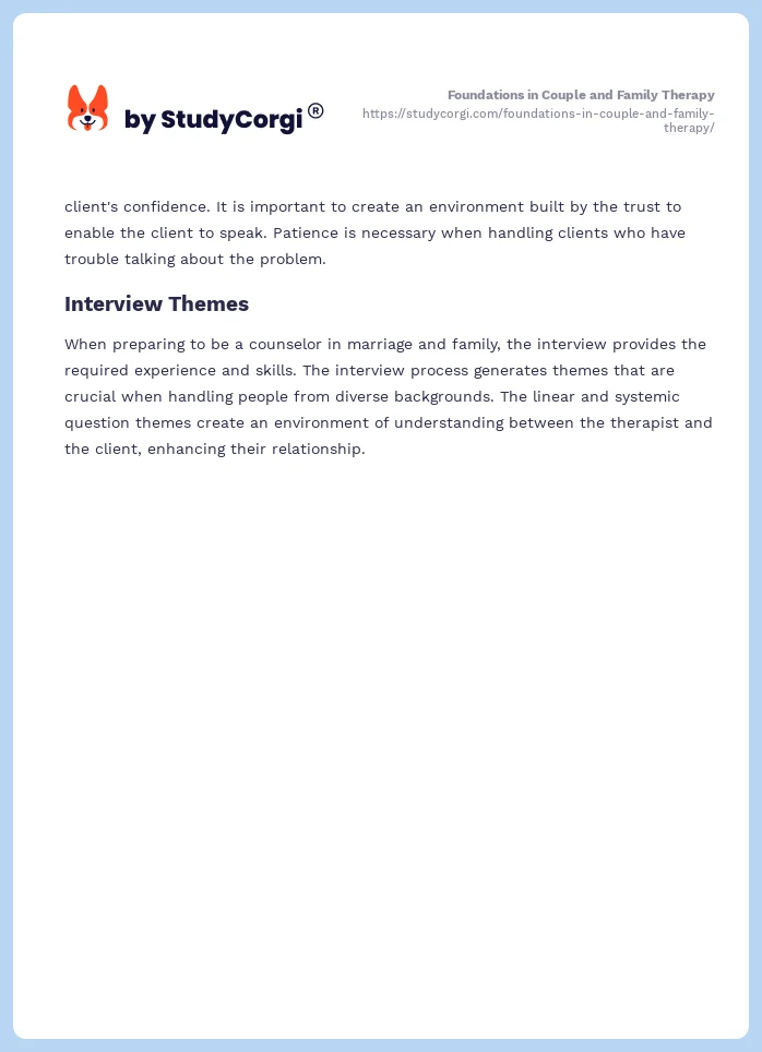 Foundations in Couple and Family Therapy. Page 2