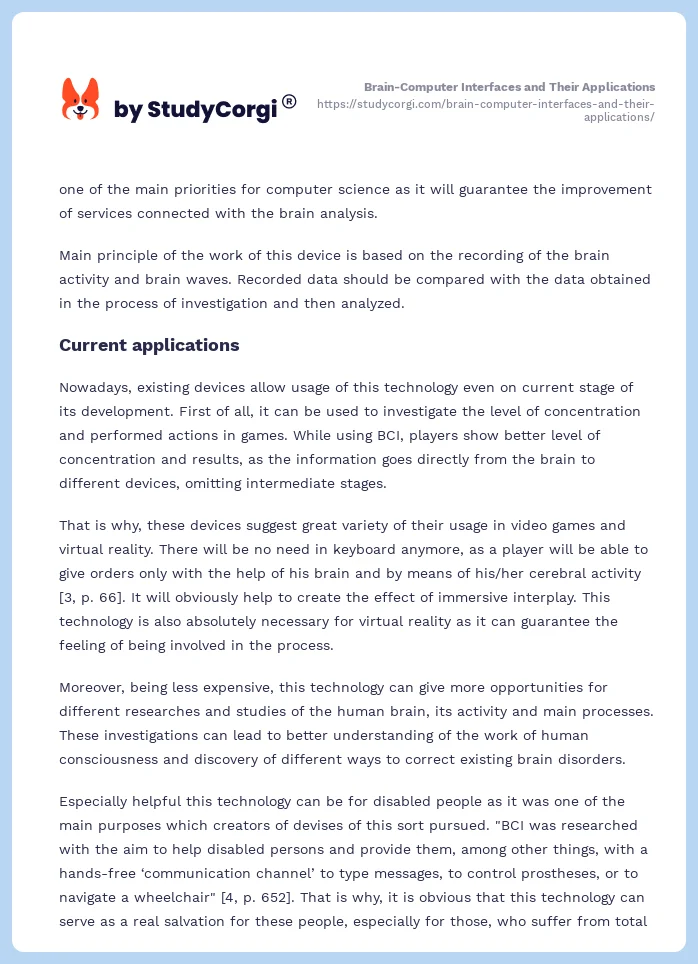Brain-Computer Interfaces and Their Applications. Page 2