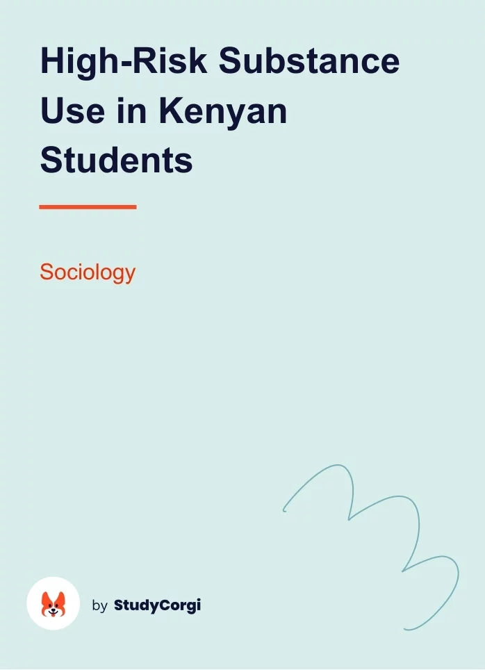 High-Risk Substance Use in Kenyan Students. Page 1