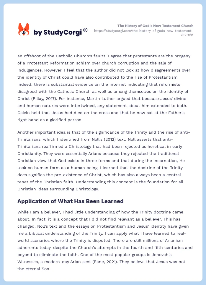 The History of God's New Testament Church. Page 2