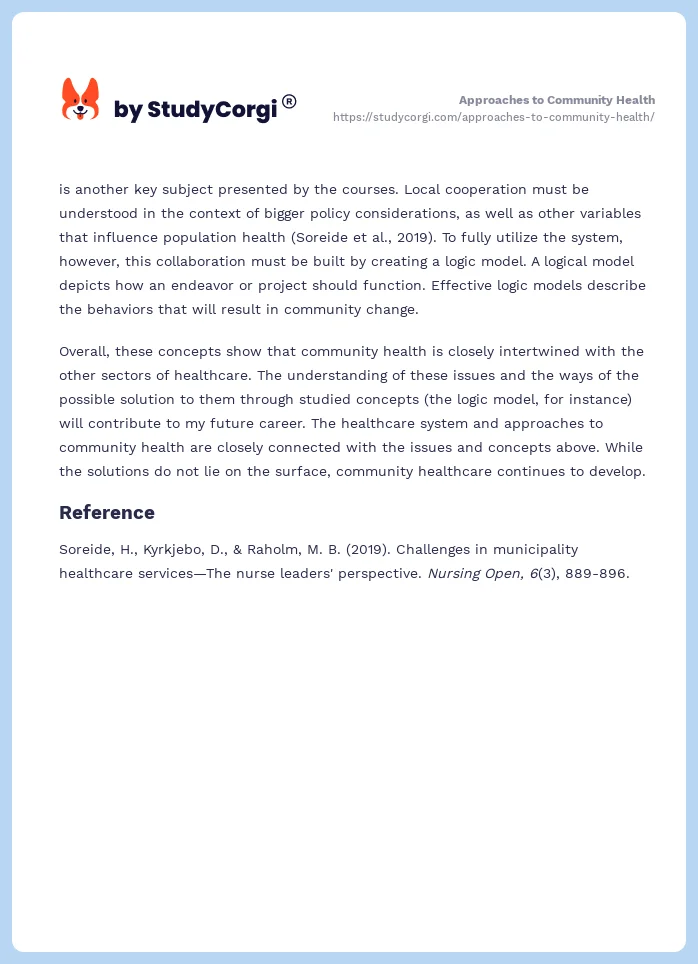 Approaches to Community Health. Page 2