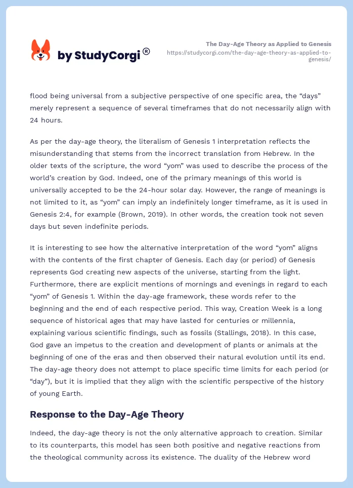 The Day-Age Theory as Applied to Genesis. Page 2