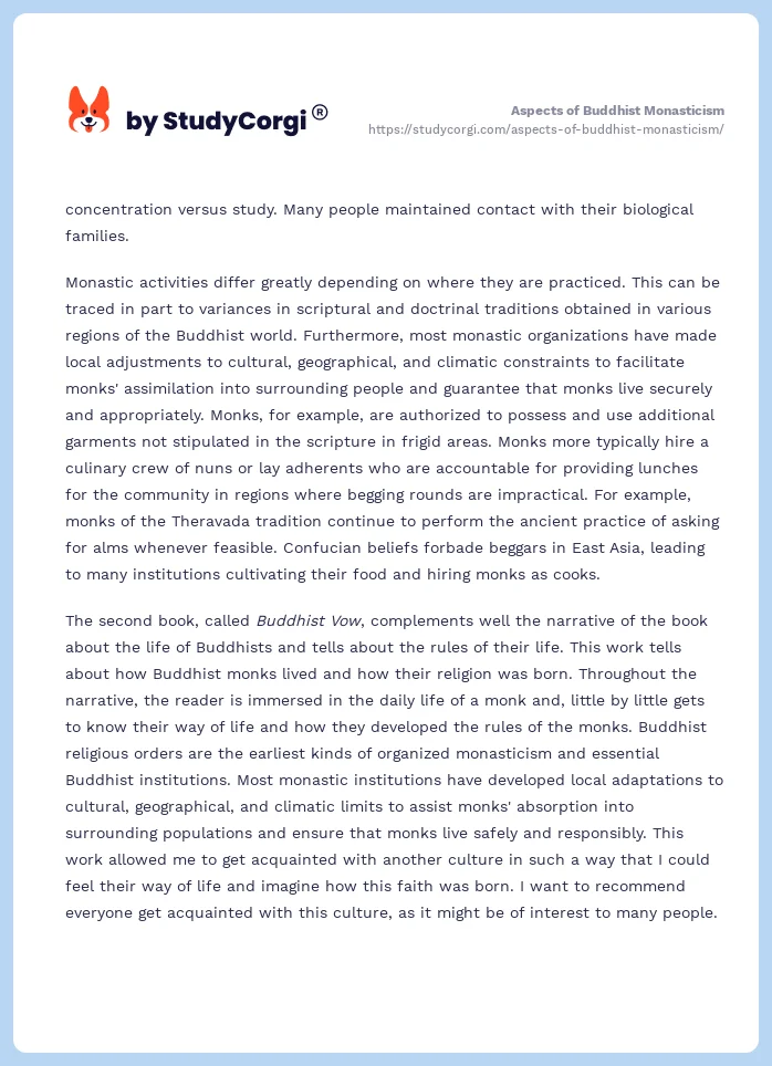 Aspects of Buddhist Monasticism. Page 2