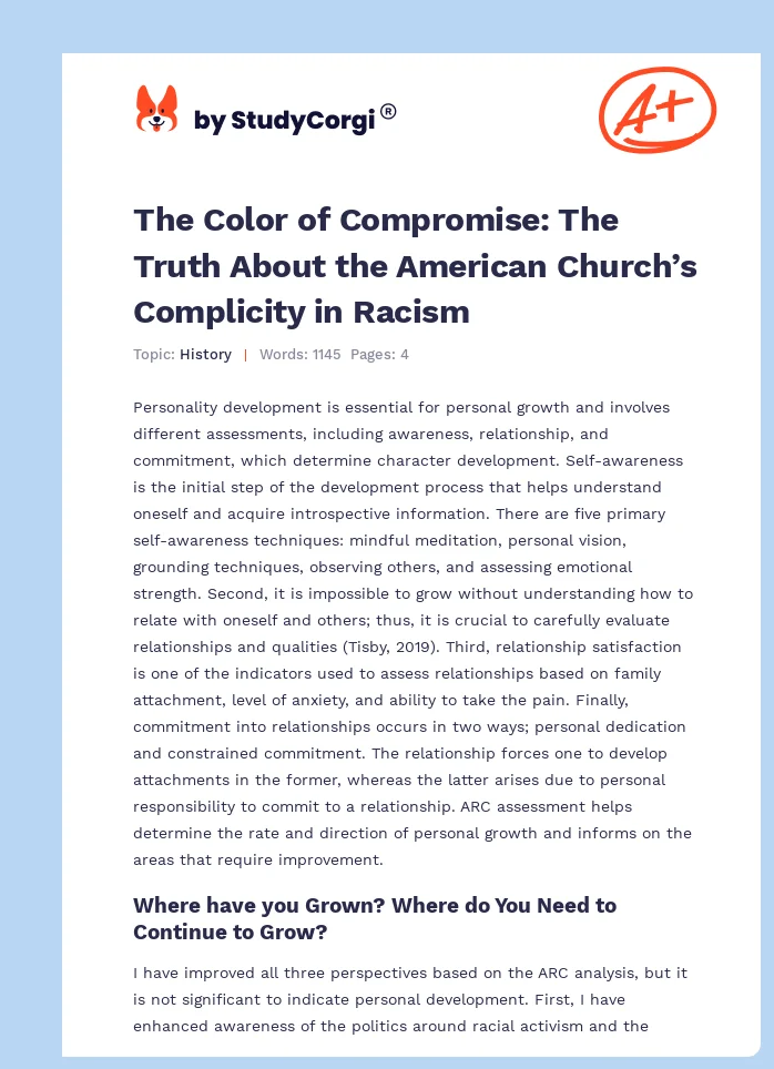The Color of Compromise: The Truth About the American Church’s Complicity in Racism. Page 1