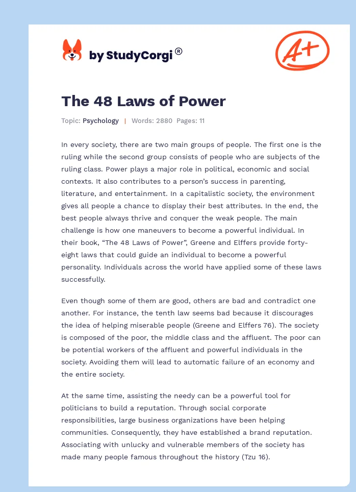 The 48 Laws of Power. Page 1