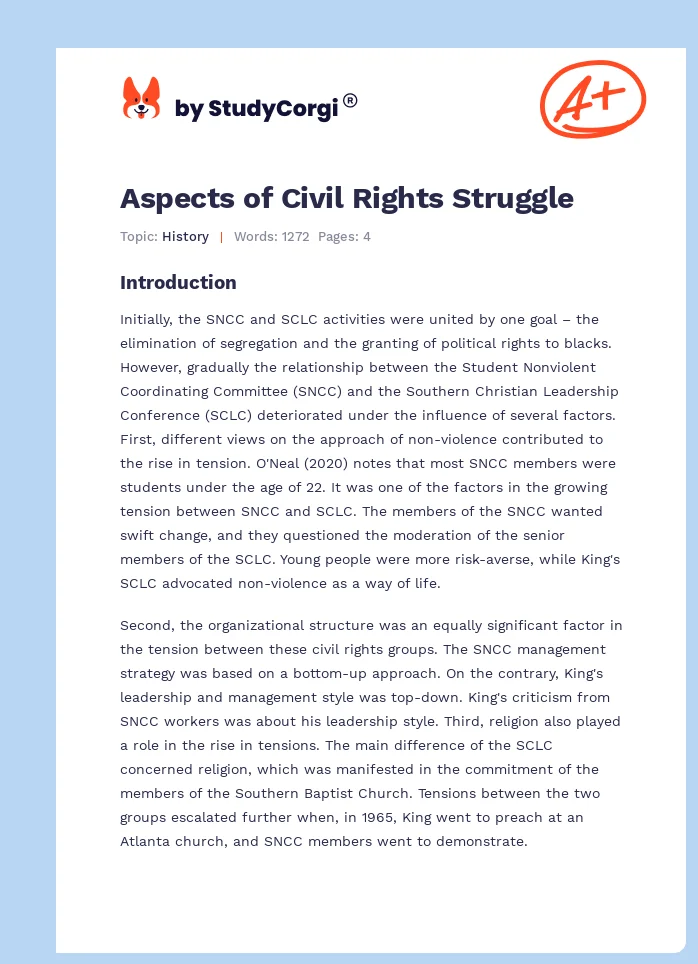 Aspects of Civil Rights Struggle. Page 1