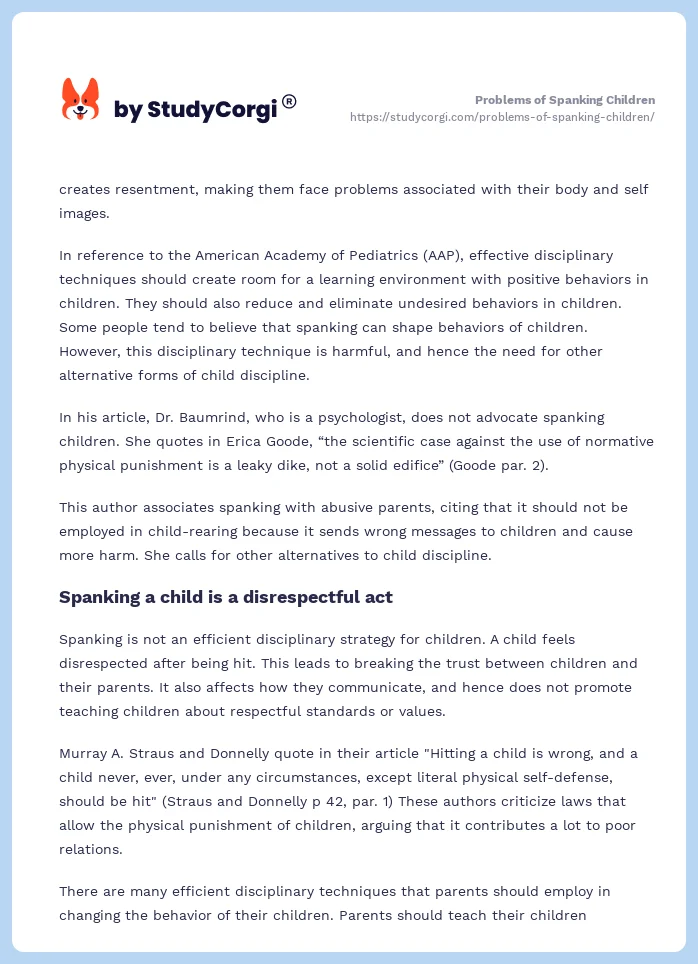 Problems of Spanking Children. Page 2