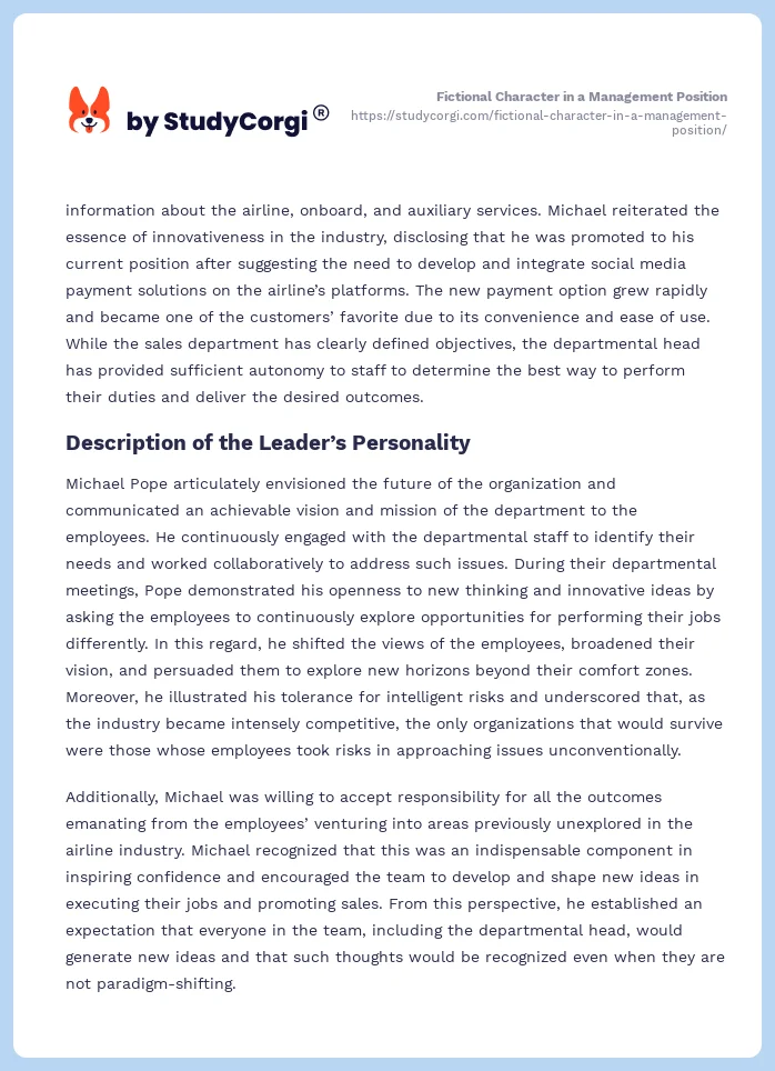 Fictional Character in a Management Position. Page 2