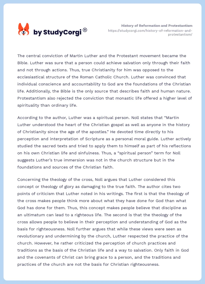 History of Reformation and Protestantism. Page 2