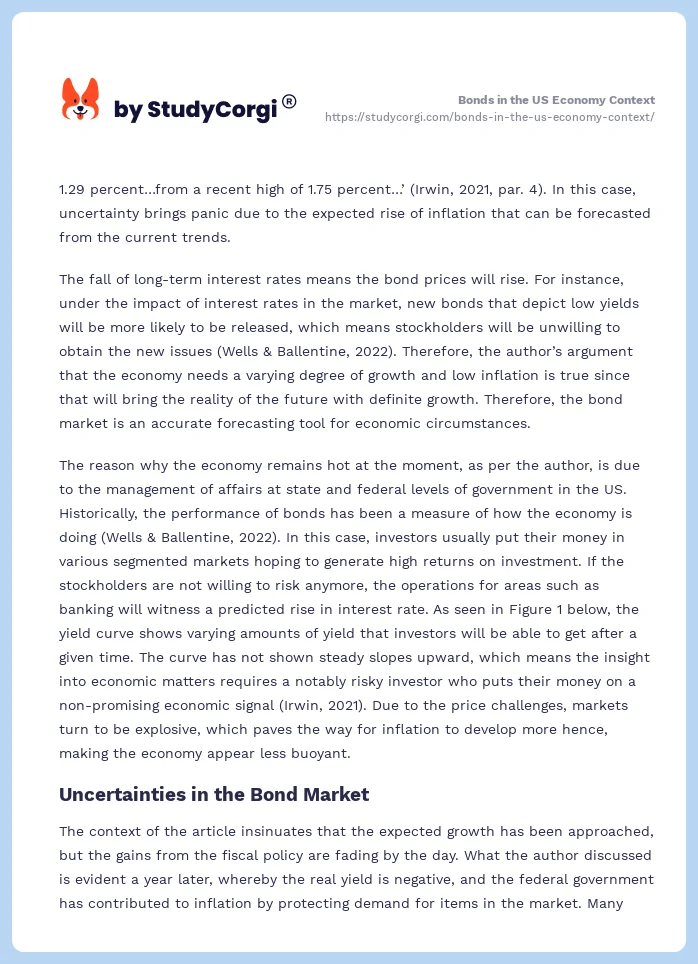 Bonds in the US Economy Context. Page 2