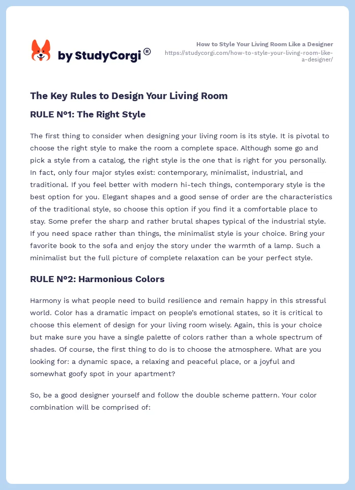 How to Style Your Living Room Like a Designer. Page 2