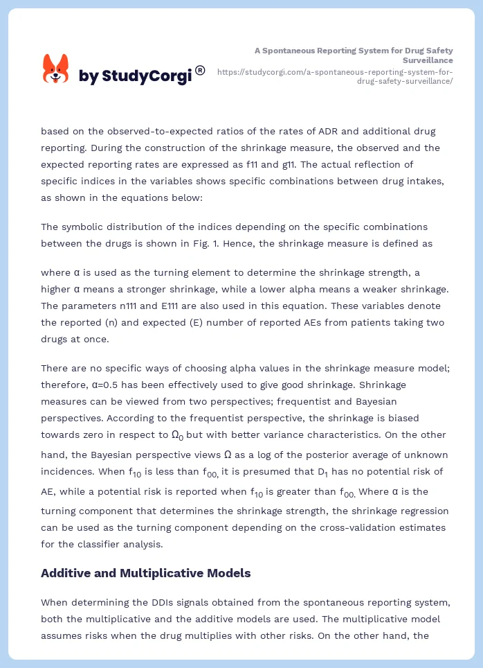 A Spontaneous Reporting System for Drug Safety Surveillance. Page 2