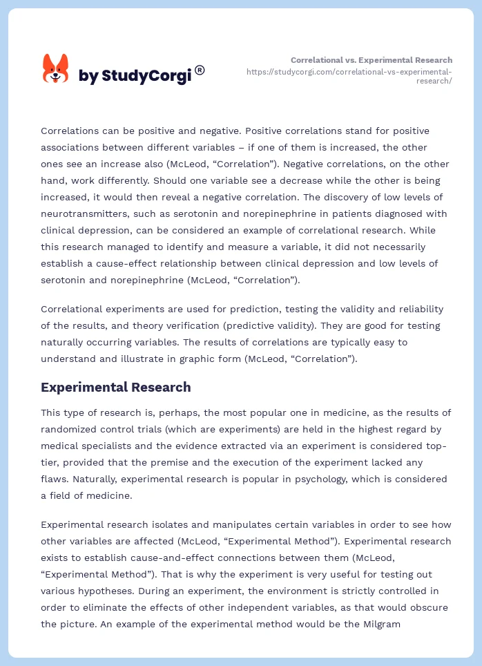 Correlational vs. Experimental Research. Page 2