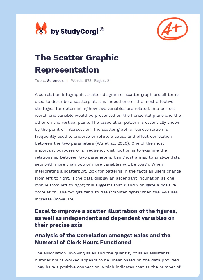 The Scatter Graphic Representation. Page 1