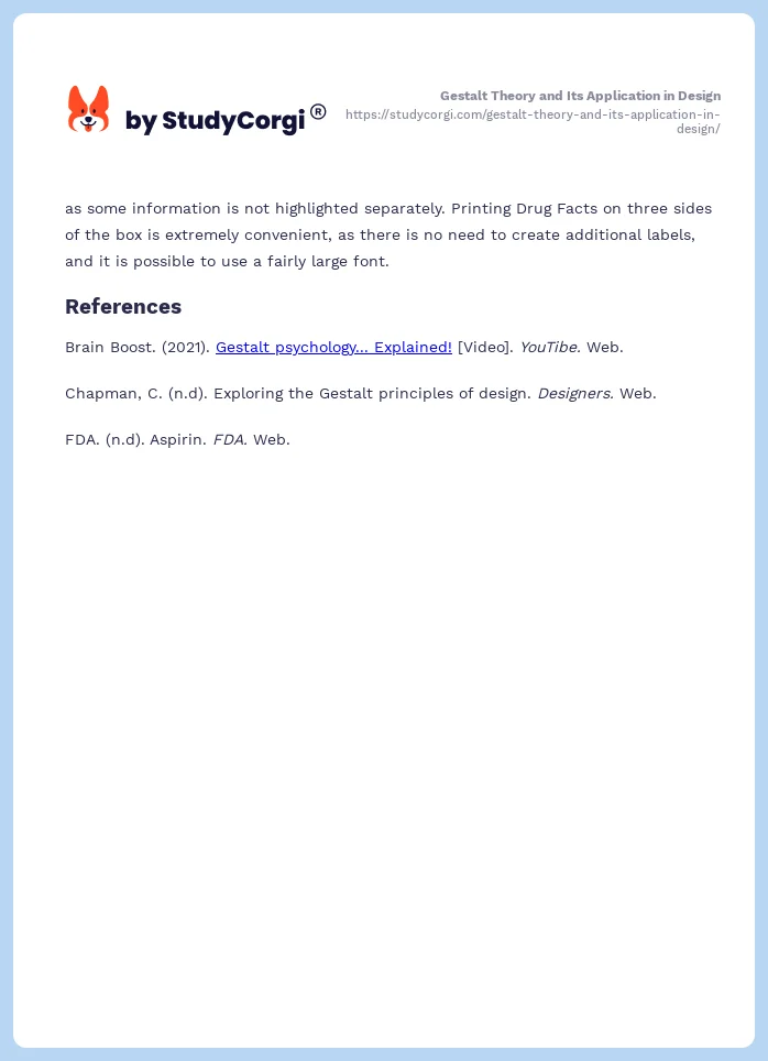Gestalt Theory and Its Application in Design. Page 2