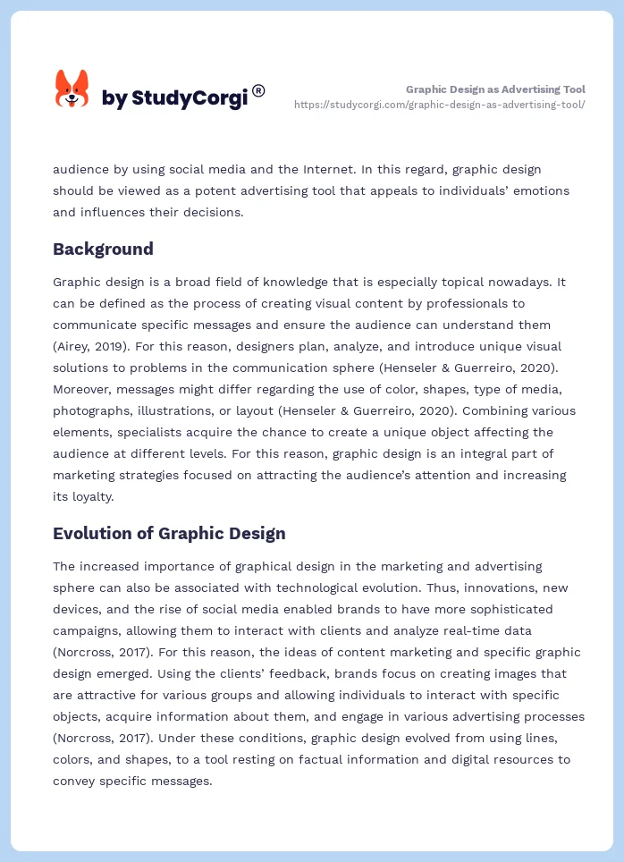 Graphic Design as Advertising Tool. Page 2