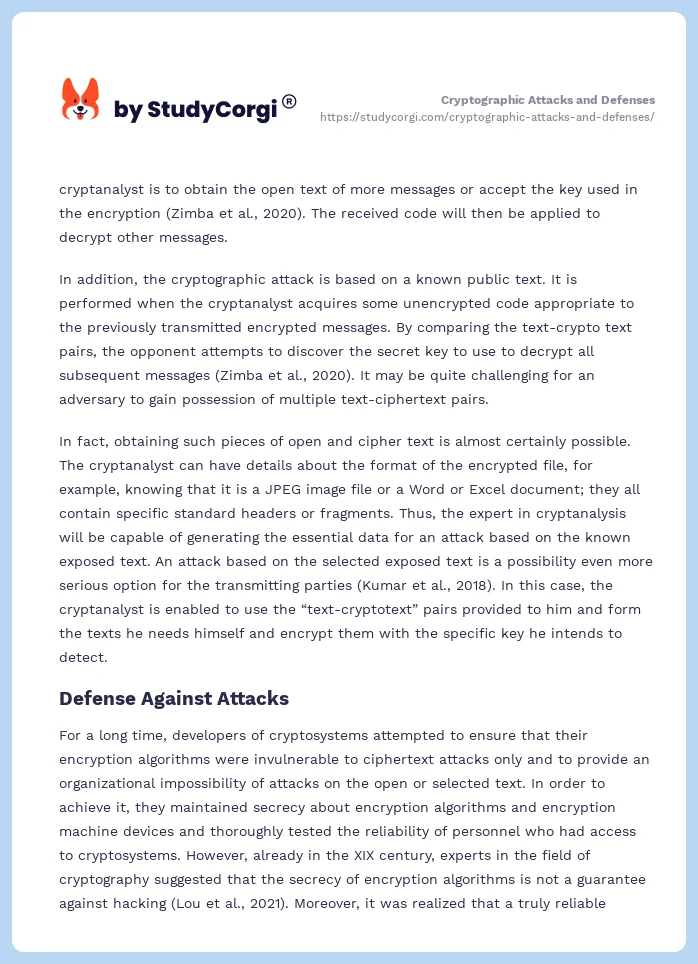 Cryptographic Attacks and Defenses. Page 2