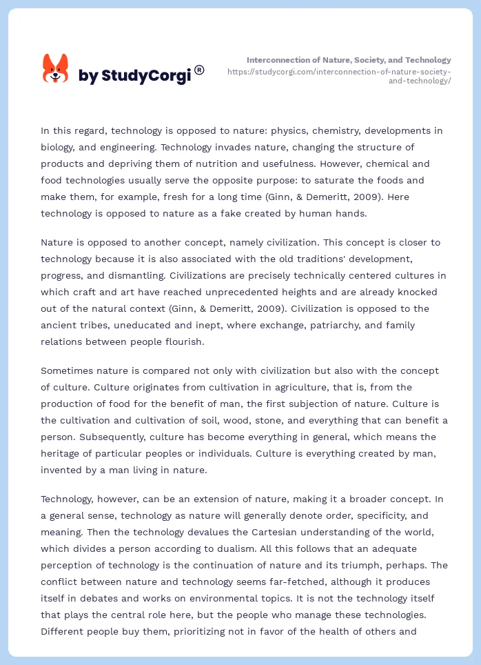 Interconnection of Nature, Society, and Technology. Page 2