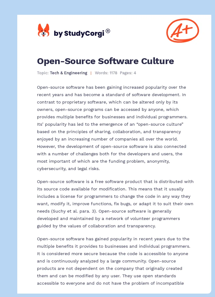 Open-Source Software Culture. Page 1