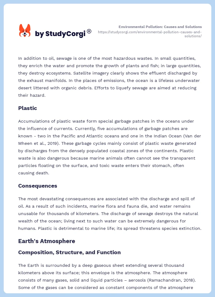 Environmental Pollution: Causes and Solutions. Page 2