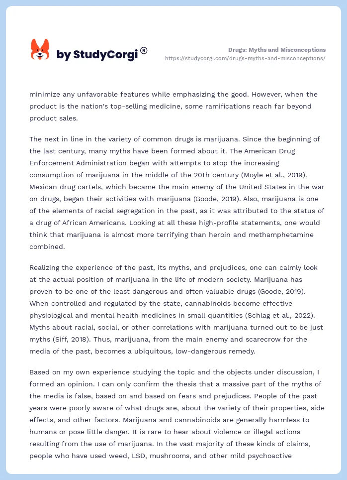 Drugs: Myths and Misconceptions. Page 2