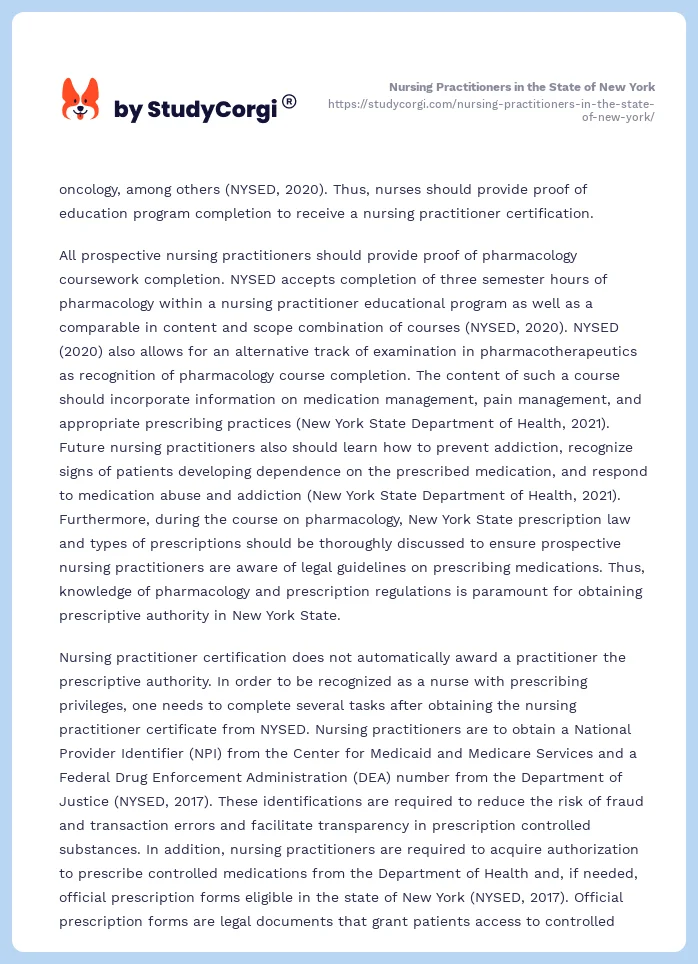 Nursing Practitioners in the State of New York. Page 2