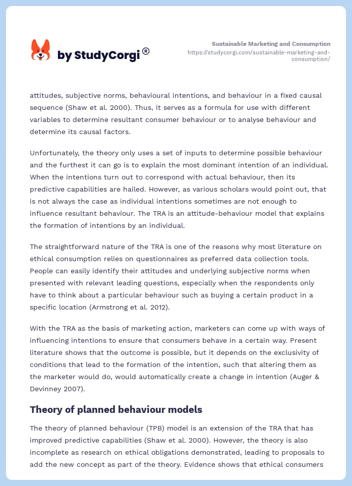 Sustainable Marketing and Consumption. Page 2