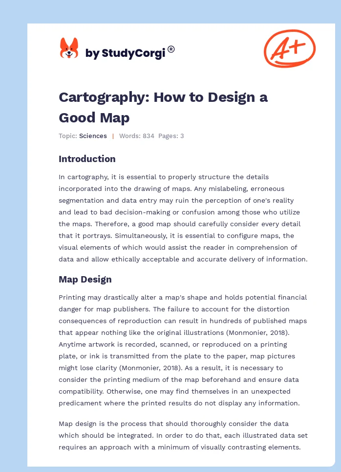 Cartography: How to Design a Good Map. Page 1
