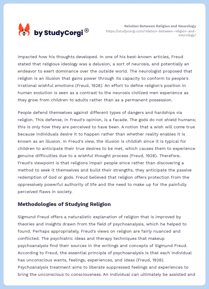 Relation Between Religion and Neurology. Page 2