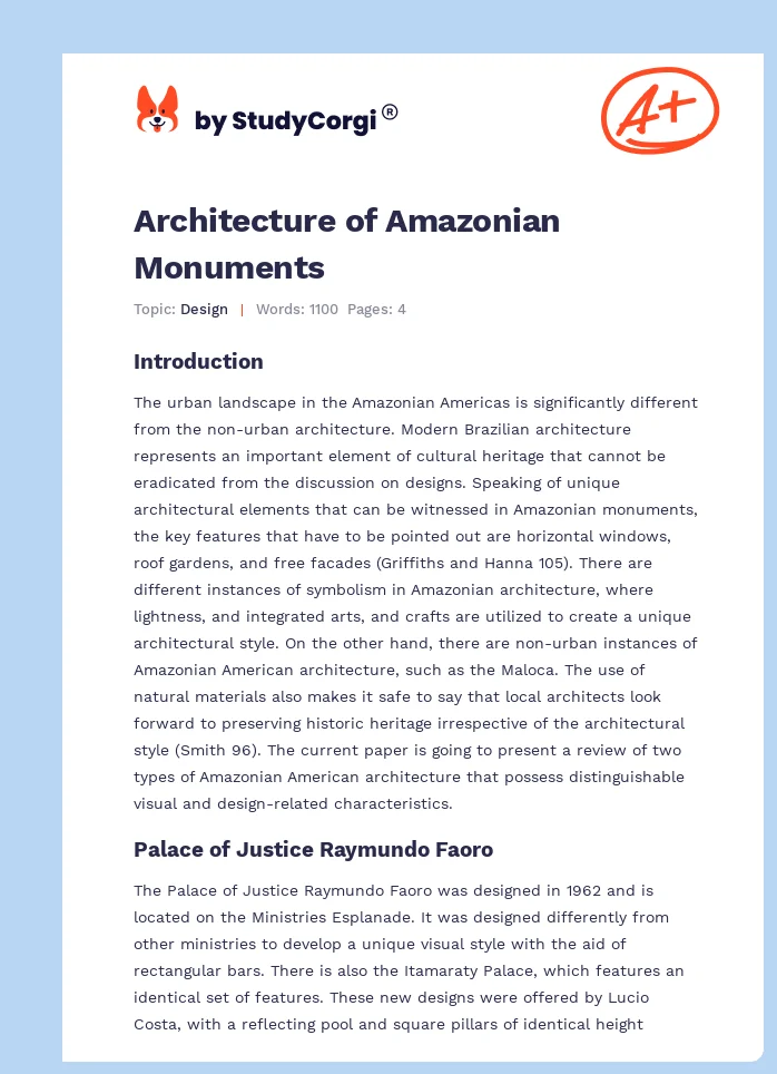 Architecture of Amazonian Monuments. Page 1