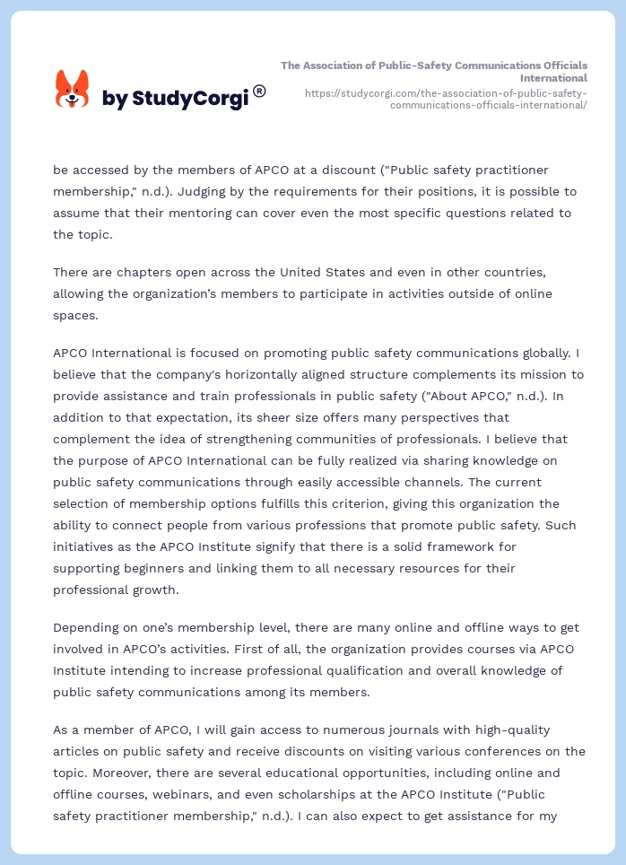 The Association of Public-Safety Communications Officials International. Page 2
