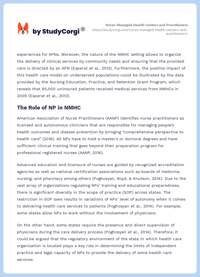 Nurse-Managed Health Centers and Practitioners. Page 2